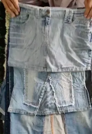 Ladies denim skirts - 57 pieces