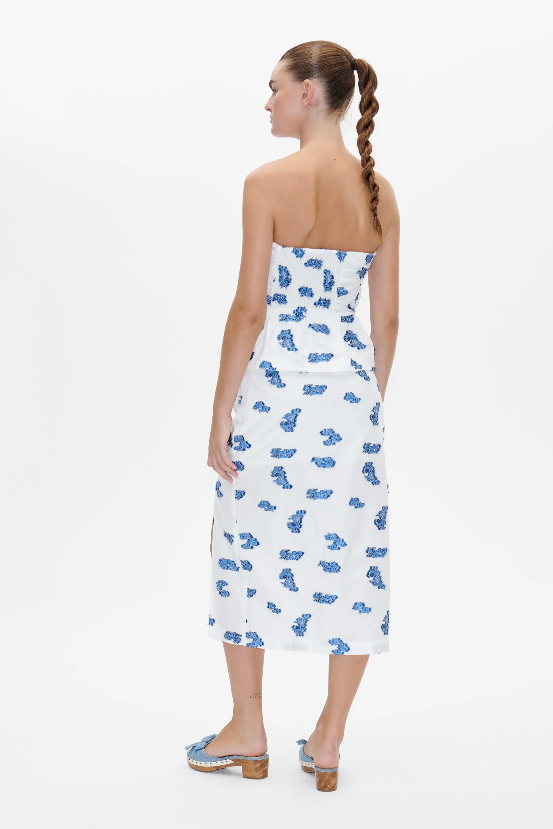 SAMAR | Blue Bouquet Jacquard