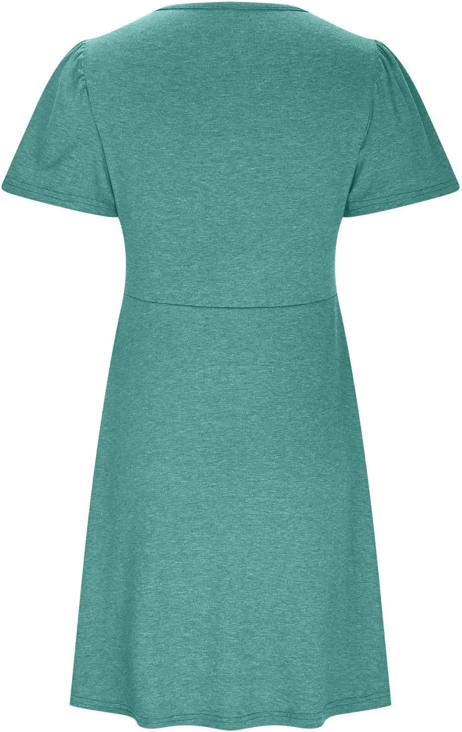 Twist Wrap Dresses for Women Solid Color V Neck High Waist Pleated Dress Fashion Casual S Slim Fit Streetwear