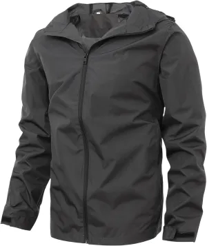 Windbreaker jackets for Men Windproof Jacket Tactical Waterproof Lightweight Mountain Sport Coat Raincoat for Hiking